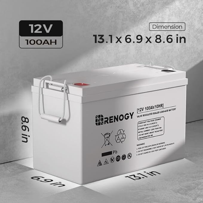Renogy 100Ah AGM Battery