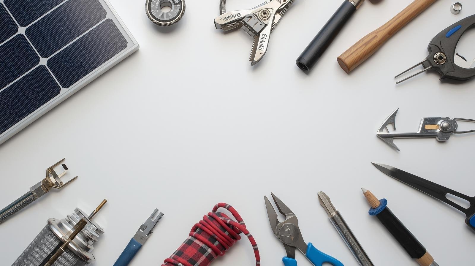 Solar panel and all the tools that you would need to build one.